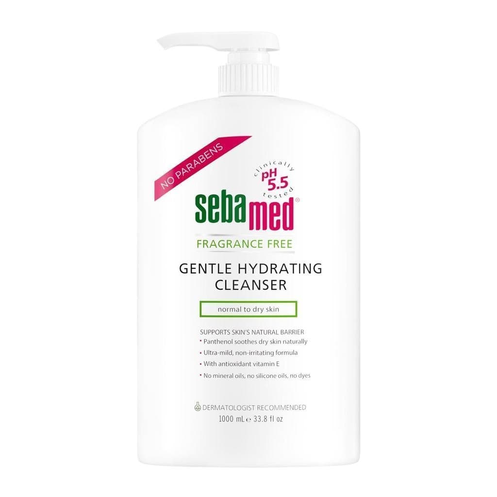 SEBAMED Limpador Hidratante Facial e Corporal Sem Fragrância pH 5.5 Fórmula Ultra Suave Recomendada por Dermatologistas