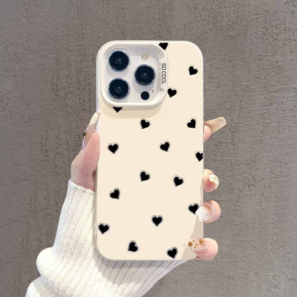 Capa Capinha Para iPhone 17 PRO PROMAX 16 11 12 13 14 15 xs XR com estampa de corações J00668