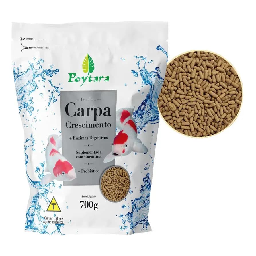 Ração Poytara Carpa Crescimento 700g