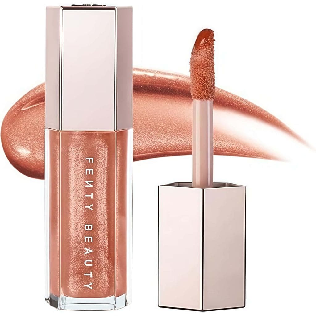 Luminizador Labial Universal, Brilho Labial com Textura Não Oleosa e Esqualano para Festa e Escritório (FENTY GLOW)