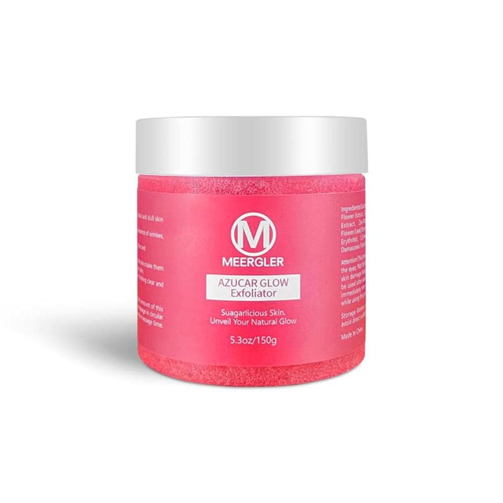 Esfoliante Corporal de Açúcar de Rosa, Esfoliante Corporal para Mulheres, Hidrata e Ilumina a Pele, Esfoliante Removedor