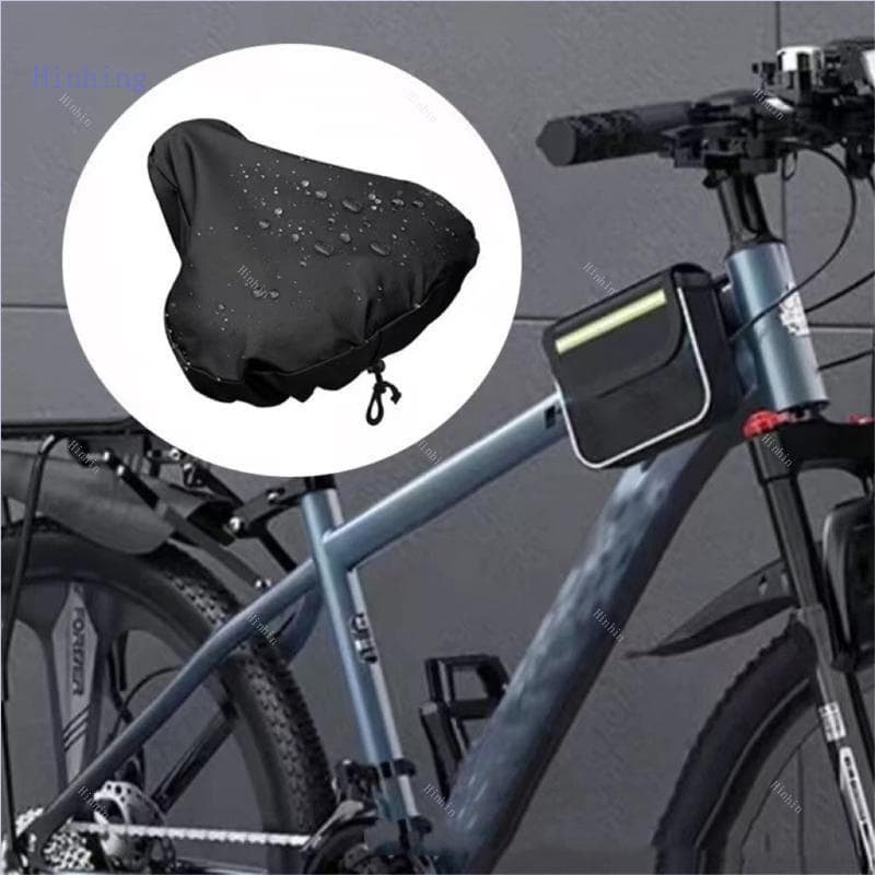 Hinhing 2 Peças Capa De Selim Para Bicicletas Tecido Oxford Selas À Prova D'água Contra Poeira E Chuva