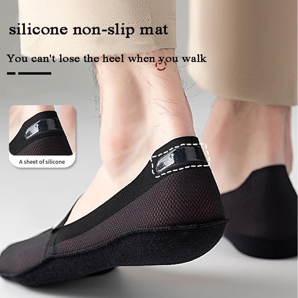 3/1 Pares Meia De Soquete Invisível Masculina De Verão