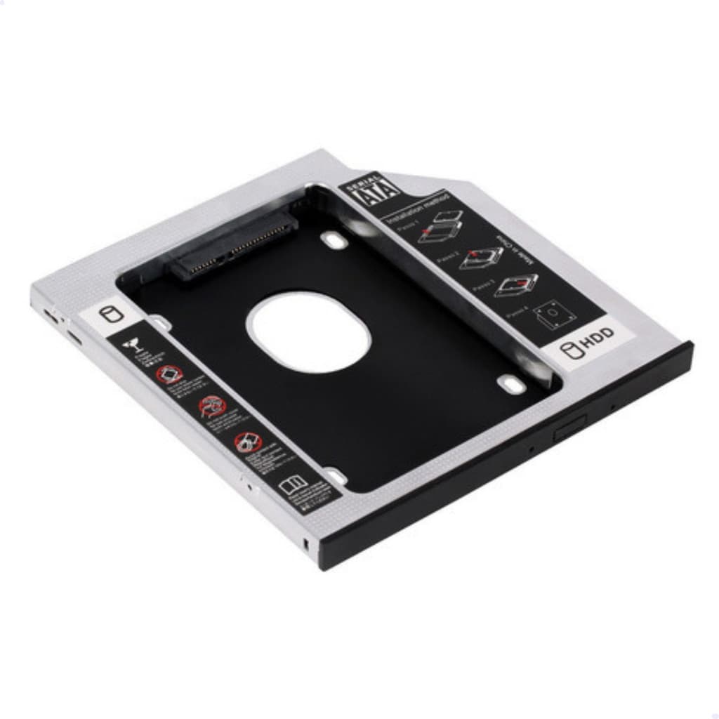 ADAPTADOR CADDY KNUP 12,7MM PARA HD/SSD SATA CASE KP-HD022