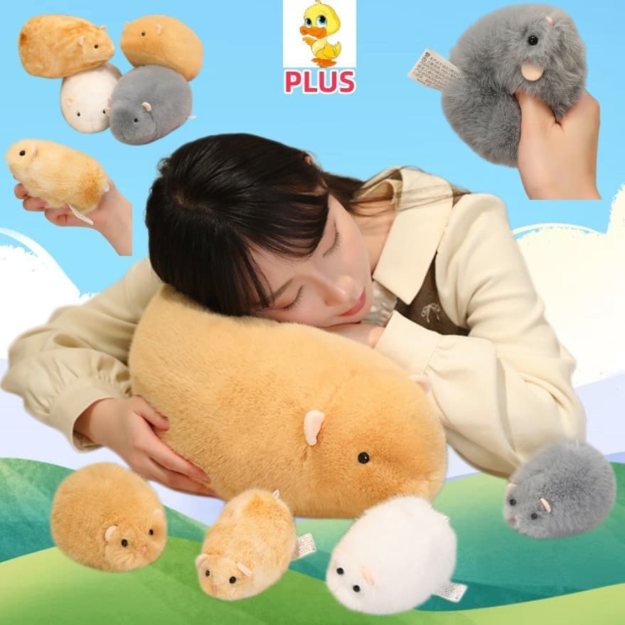 PLUS ✨ Alta Qualidade UnstressGolden Bear Plush Toy Fun Pinch Soft Golden Chaveiro De Pelúcia Presentes Infantis Brinque