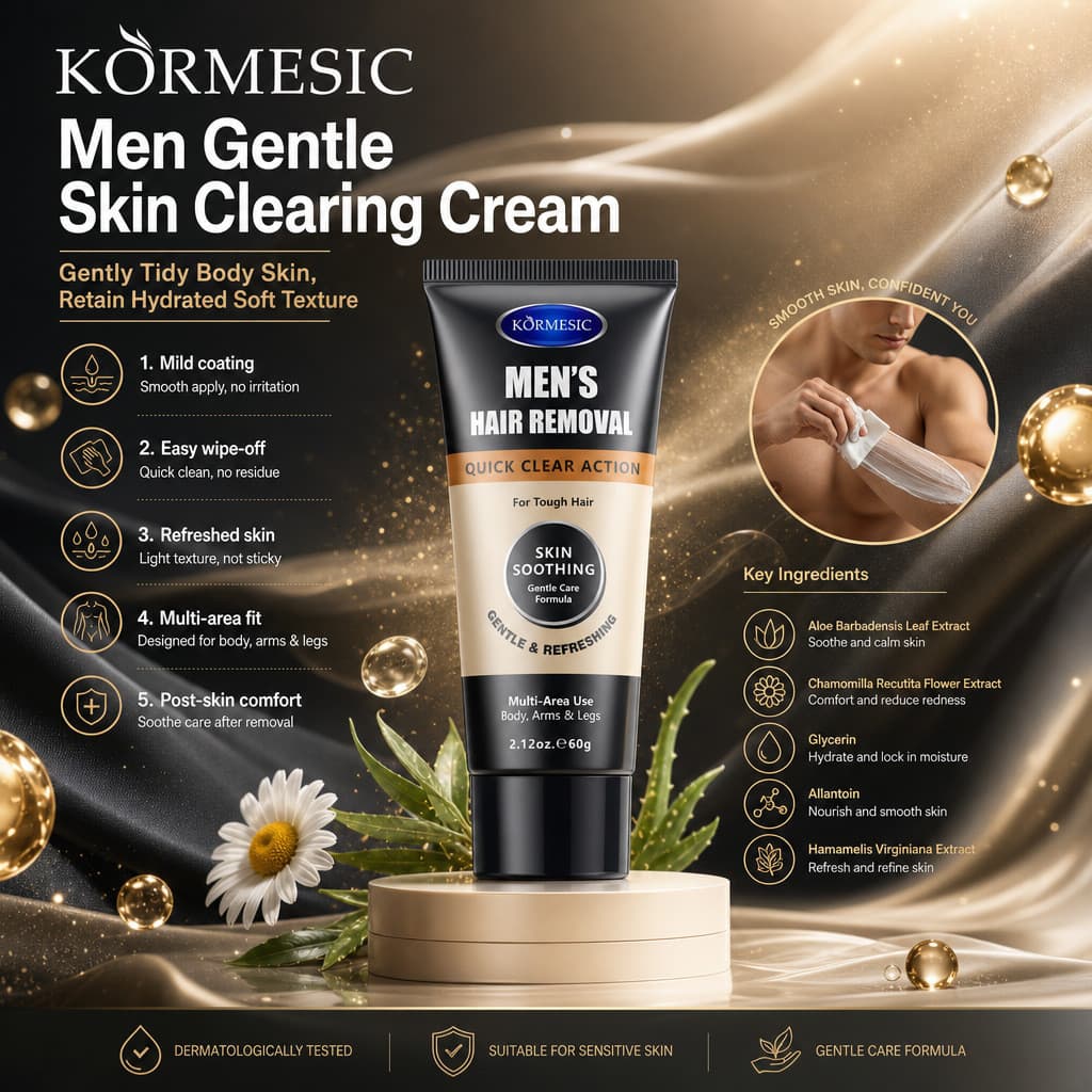 Creme atacado creme de remoção de pelos depilatório suave masculino kormésico corpo inteiro RB4I