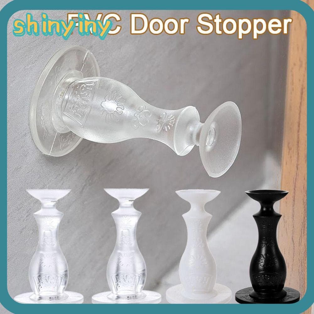 Rolha De Porta Brilhante , Protetores De Parede , Suporte De Piso De Silicone , Autoadesivo , Forte Sucção , Batente Ocu