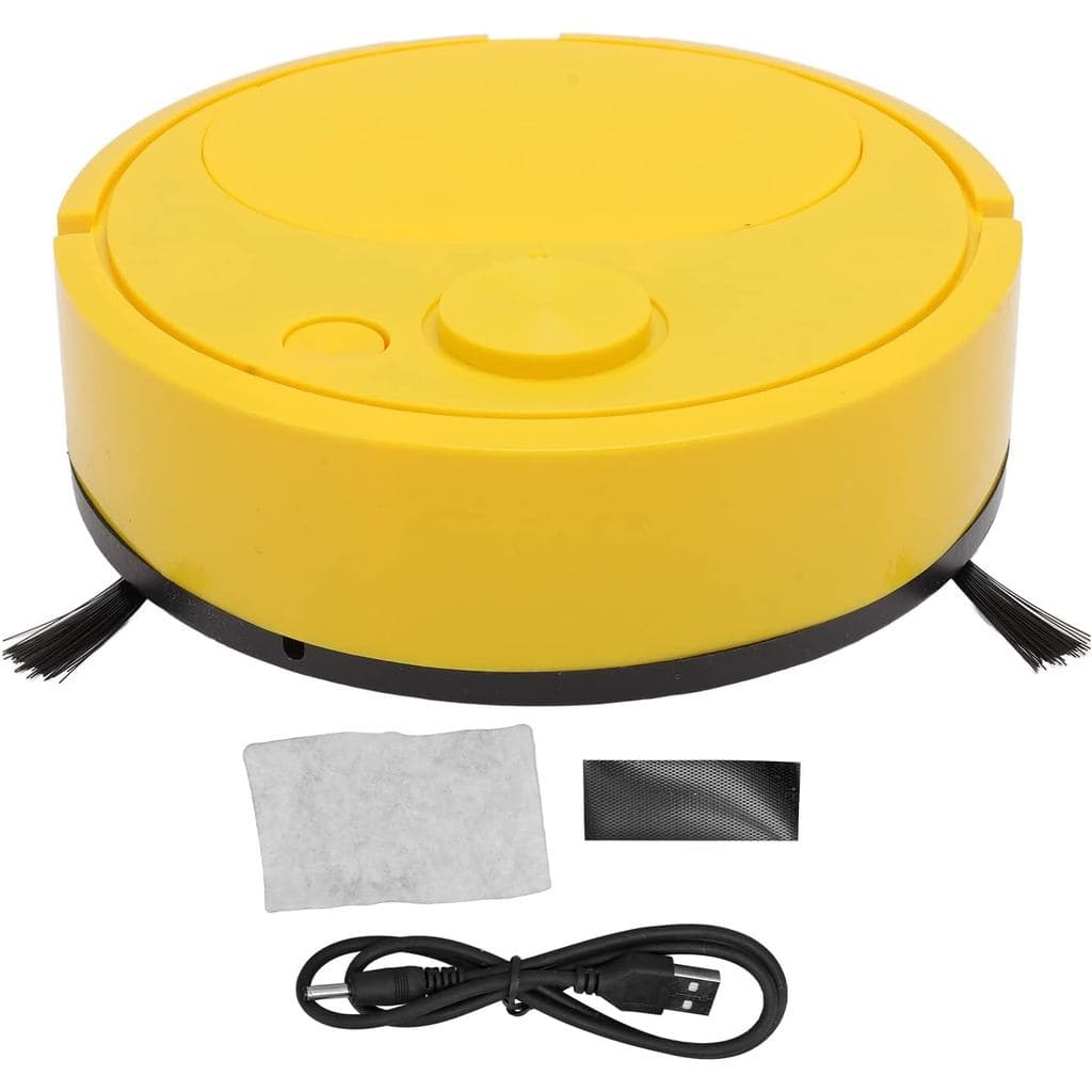 Aspirador Robô Ejoyous, Aspirador Robótico com Função de Limpeza, Carregamento USB, Mini Robô Inteligente para Limpeza d
