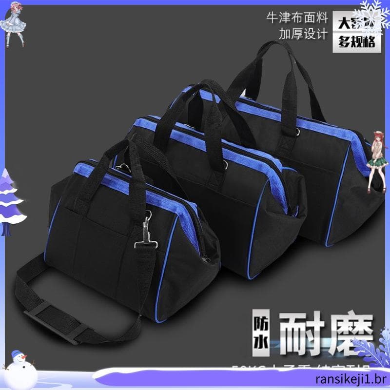 Engrossado multifuncional portátil de um ombro mensageiro à prova dwaterproof água Oxford pano saco ferramenta de constr