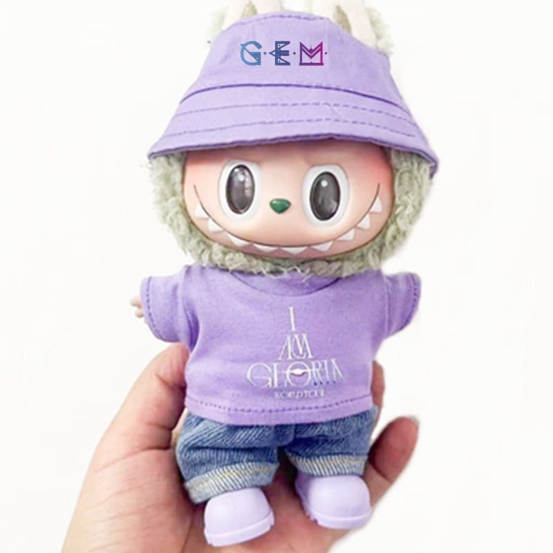 Estoque pronto 10/20cm roupas de bebê Deng Ziqi concerto algodão boneca alegria camiseta de manga curta moletom