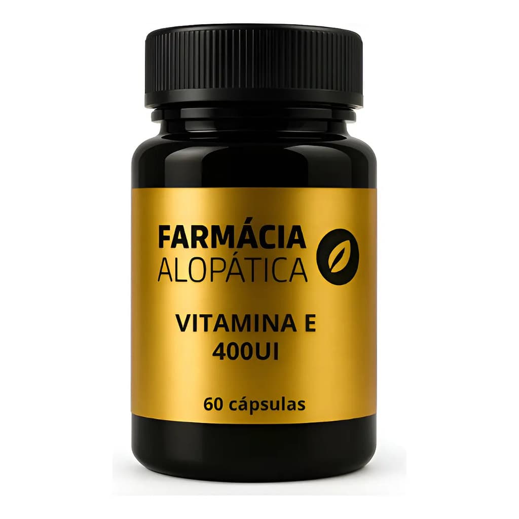 Vitamina E - Tocoferol 400 Ui 60 Cápsulas Sem Sabor