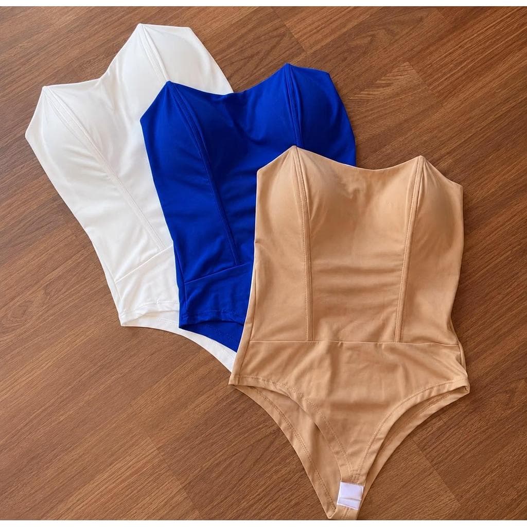 KIT 3 CORCELET Body Morcego Suplex Com Bojo Tomara Que Caia Verão Novidades Roupa Feminina Carnaval festa