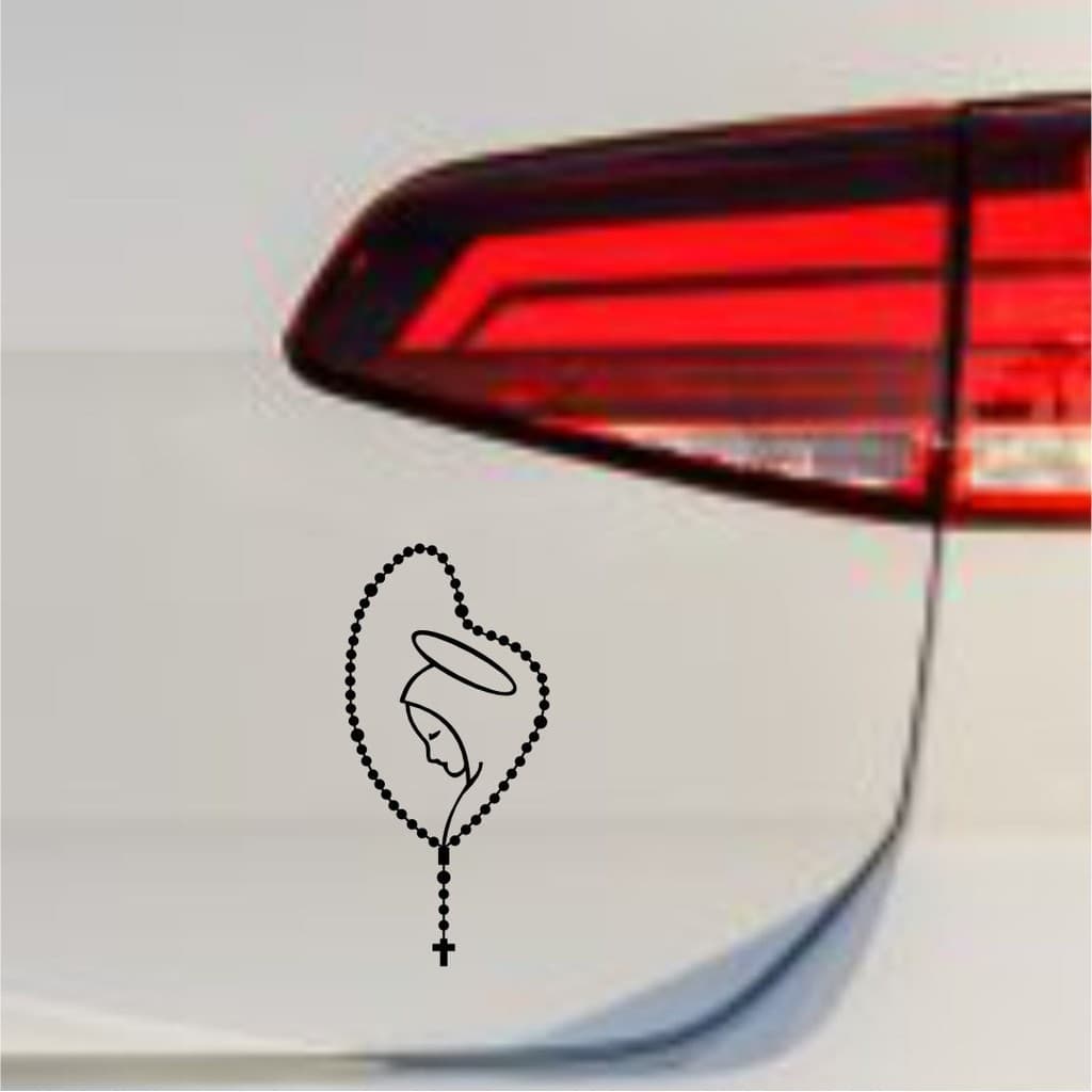 Adesivo Terço Nossa Senhora Carro 10x6 20x9 MT