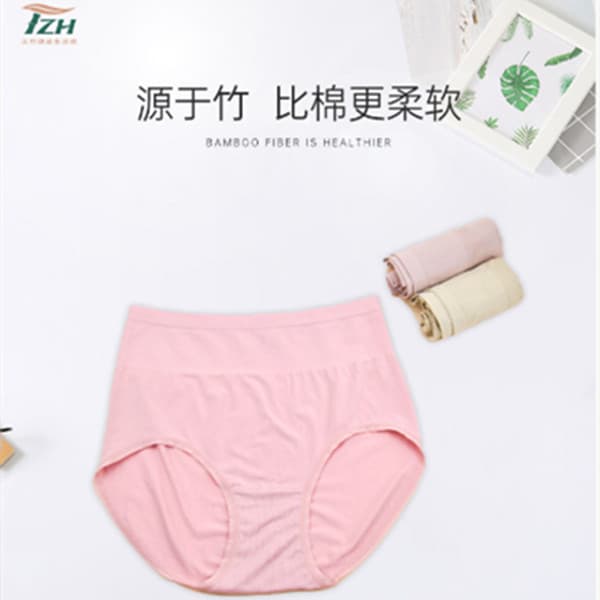 TZH Tianzhu Roupa íntima feminina de cintura alta macia e confortável material de virilha inferior é material de fibra d