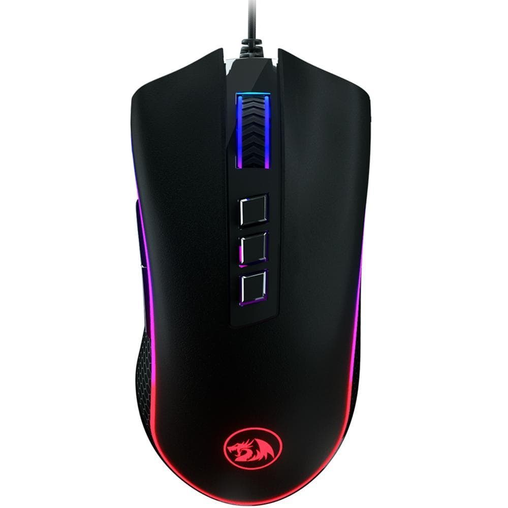 MOUSE GAMER REDRAGON KING COBRA FPS LED RGB, PRETO