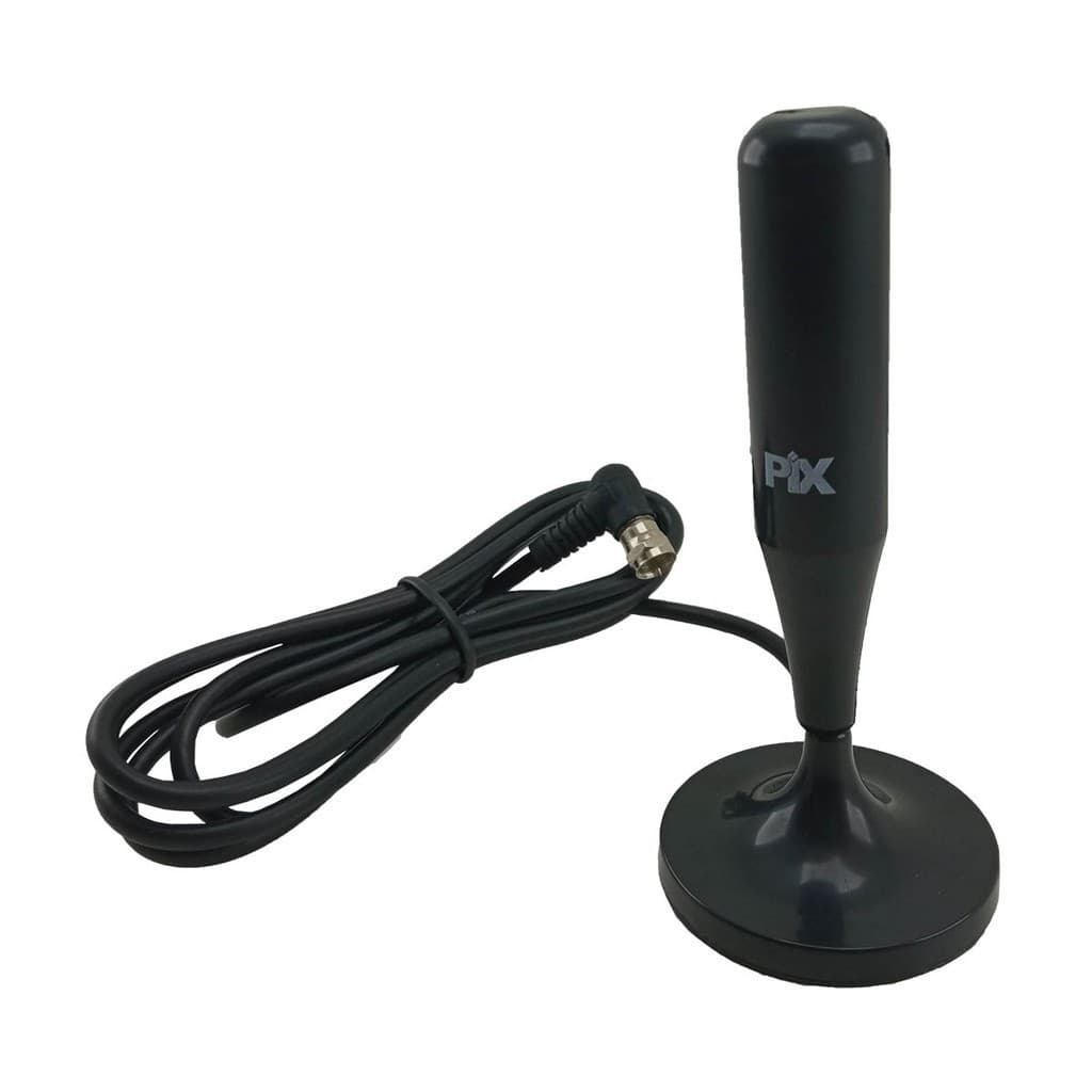 Antena Digital Pix Interna E Externa 4k Ultra Hd Cabo 1,80/5 Metros