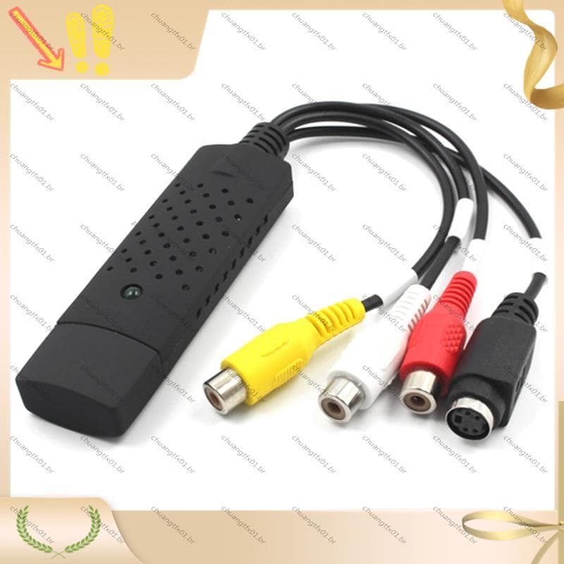 [Promover C] Placa De Captura De Vídeo USB , Conversor De Áudio E Para Converter Mini DV VCR Hi8 DVD Digital