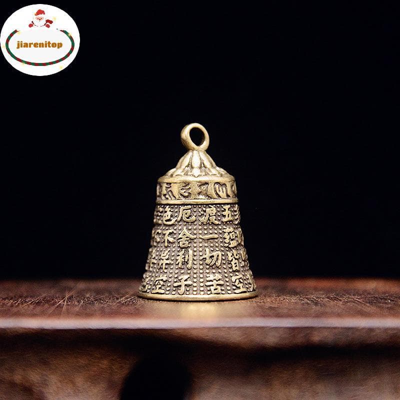 jiarenitop Latão Artesanato Botão De Fundição Sino De Vento Bronze Tibetano Presente Criativo br