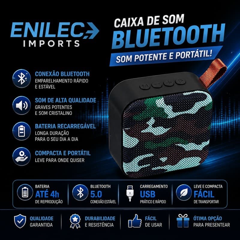 caixa de som Bluetooth  pega pen-drive cartão de memória  de alta duração
