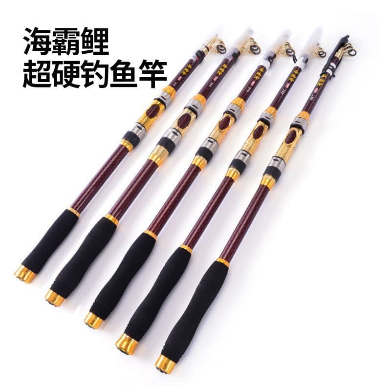 Haiba Carp 2.1/2.4/2.7/3.0/3.6m Vara marítima Equipamento de pesca Vara de pesca Super dura Vara de arremesso de fu