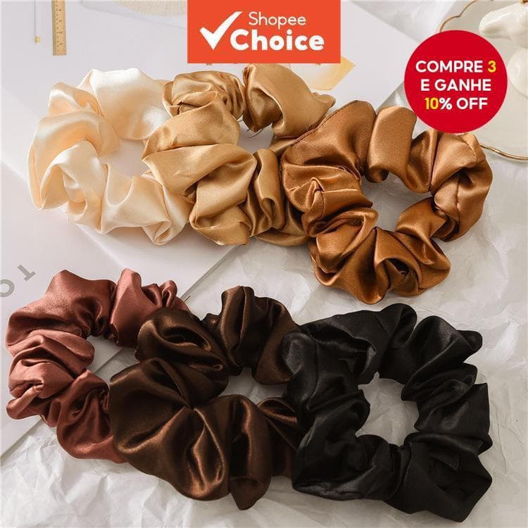 30 elásticos de cabelo de cetim ant frizz, alta elasticidade e duráveis para mulheres e meninas.