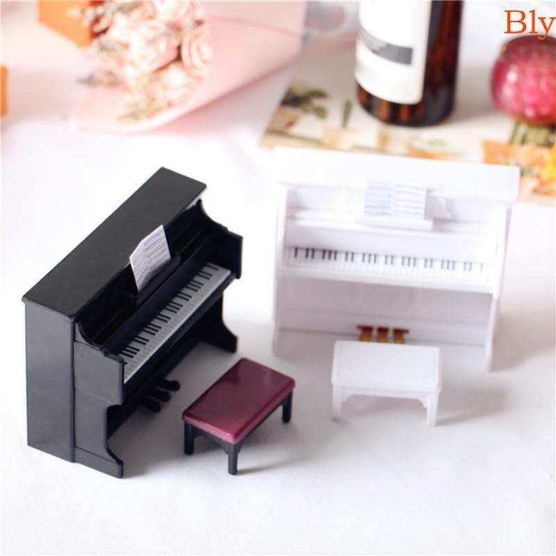 Bly Miniatura Piano Stool Instrumento Musical Modelo Brinquedo Educação Infantil