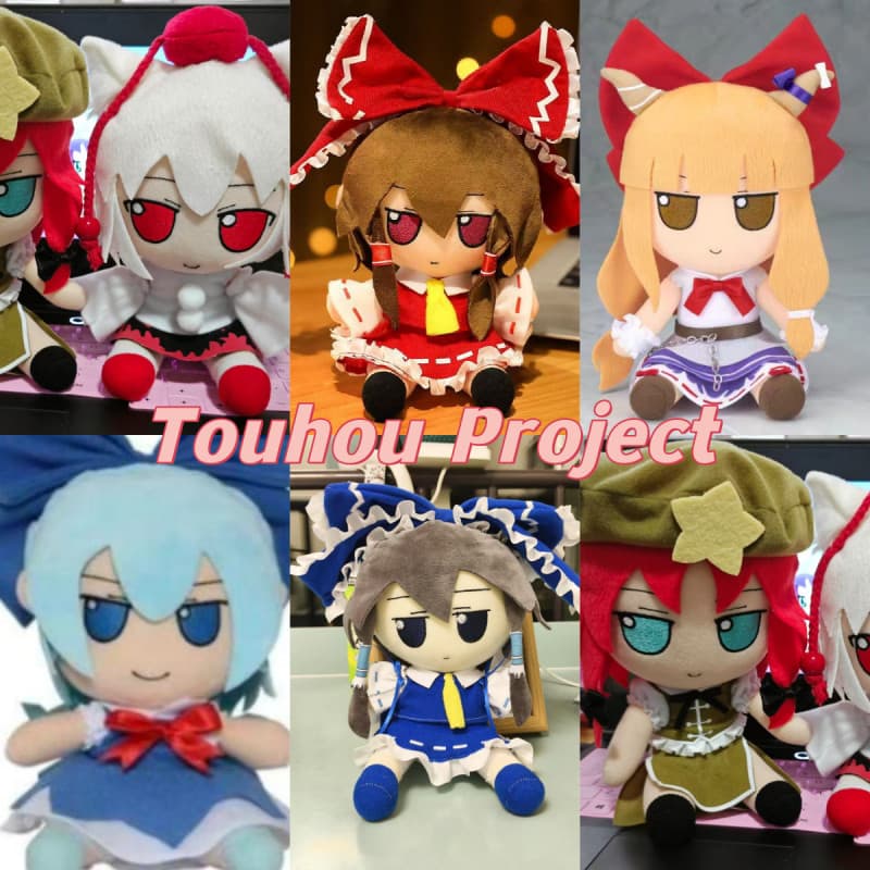 Boneco de Pelúcia Touhou Project, Hakurei Reimu Kirisame Marisa Cirno, Brinquedo de Pelúcia Fofo de Anime, Figura de Des
