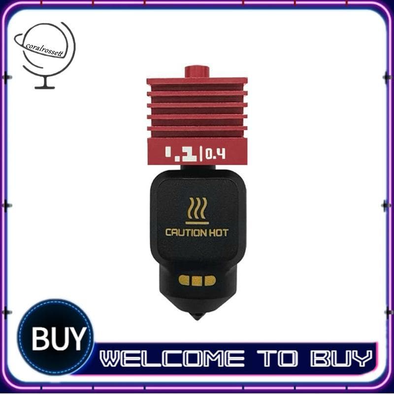 Revestimento Composto Hotend De Nanoescala De Aço Endurecido Atualizado , Substituição De Bico De 0.4 Mm Para Impressora