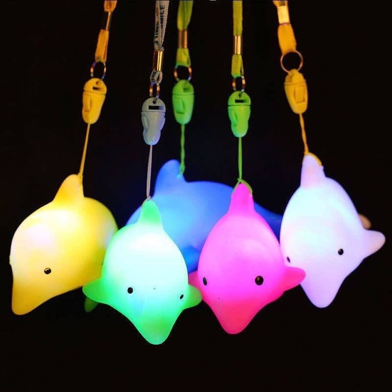 Oceano Hall presentes criativos colorido piscando cordão golfinho baleia luz noturna crianças mercado noturno tenda brin