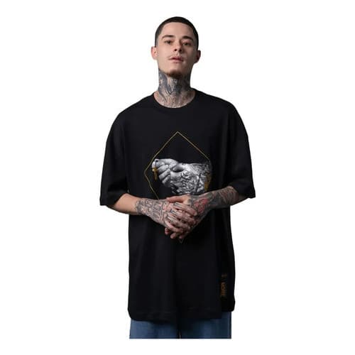 Camiseta Masculina Box Fit Mcd Terço
