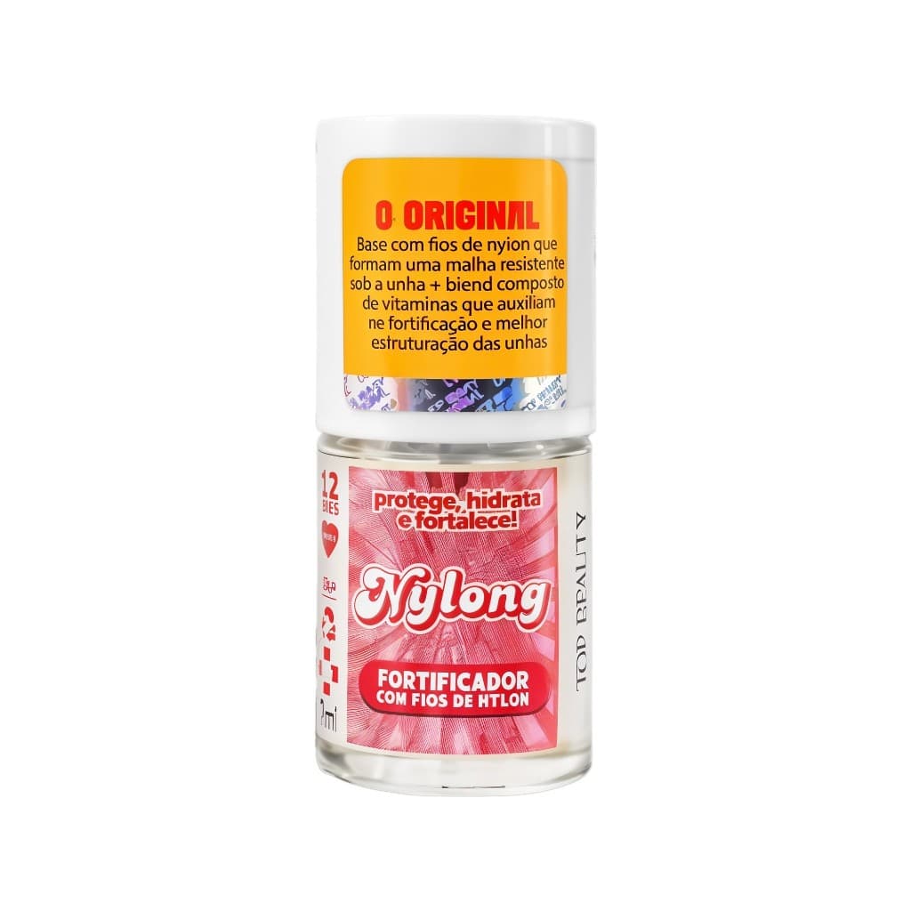 Base Nylong Fortificador Com Fios De Nylong Protege Hidrata E Fortalece - Top Beauty