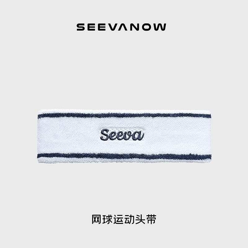 SeevaNow novo estilo tênis esportes bandana antitranspirante toalha laço de cabelo limpar suor algodão Yoga correndo Uni