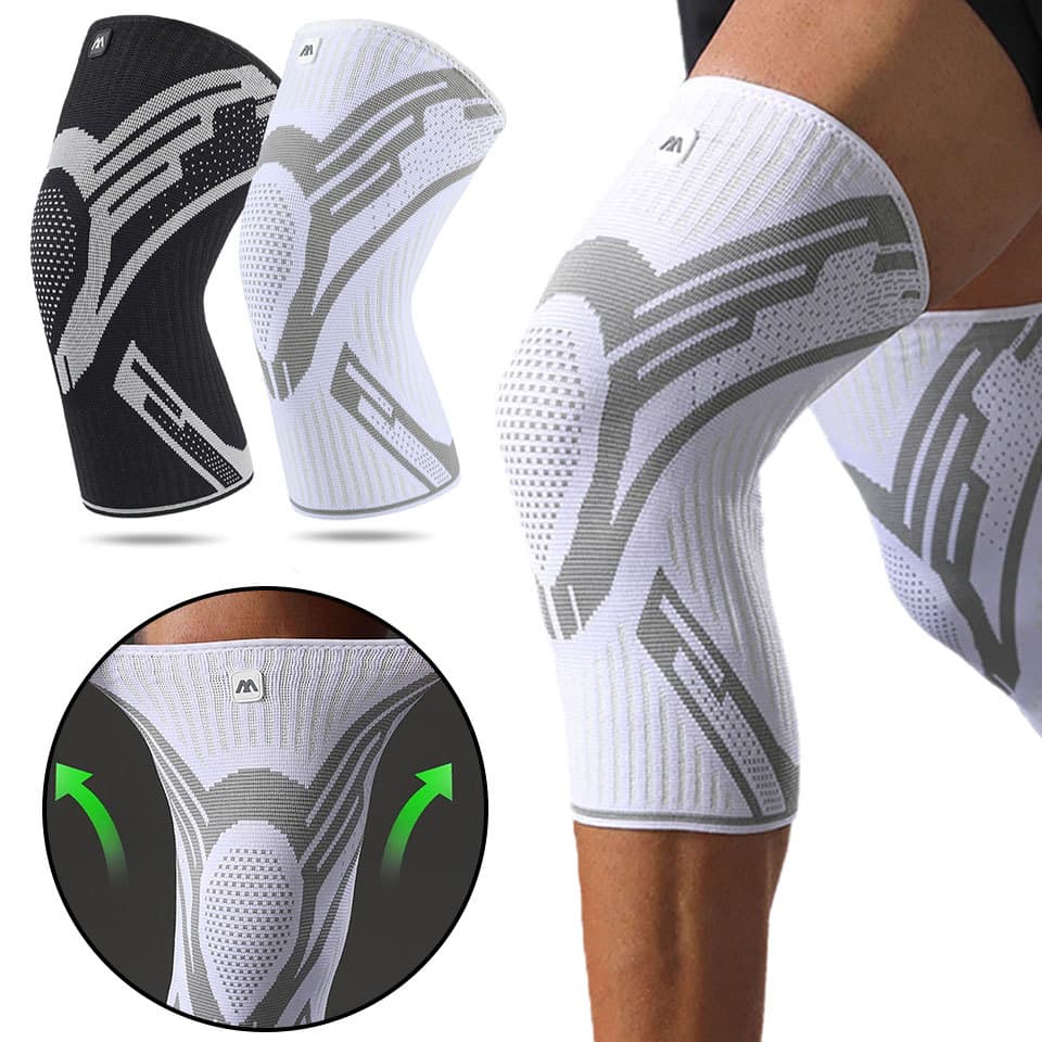 1 Peça Joelheira Esportiva Malha Antiderrapante Compressão Basquete Badminton Elástico Fitness Suporte De Joelho