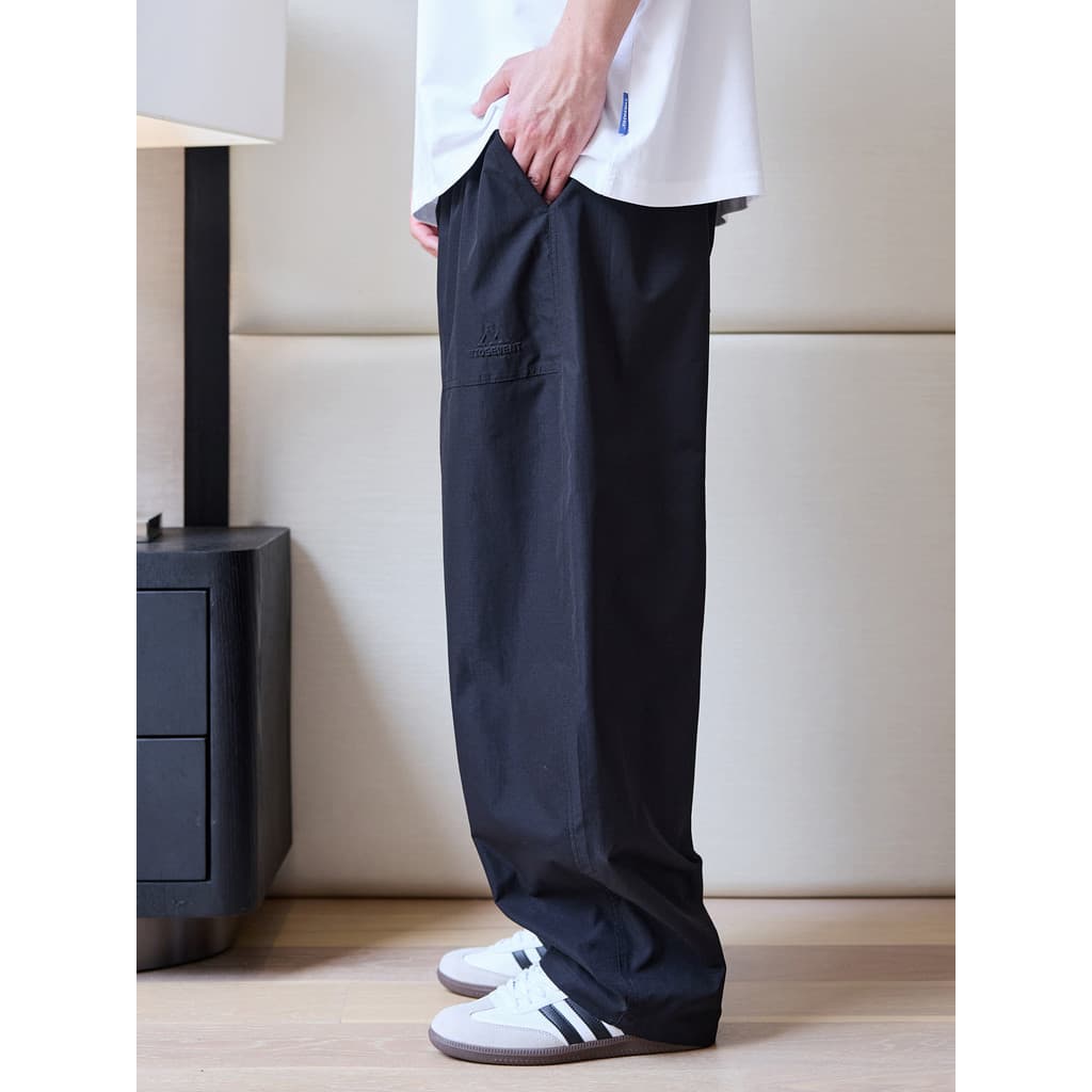 THE PANG Street Wear Plus Size Masculino Desgaste Gordo Solto Reto Calças Casuais Calças Machete Masculinas Calças de Ve