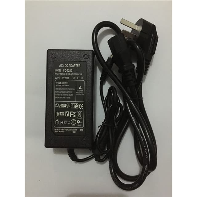 Caixa registradora multifuncional TDX-1203000Adaptador de cabo de alimentação 12V3A5A transformador com cabo frete gráti
