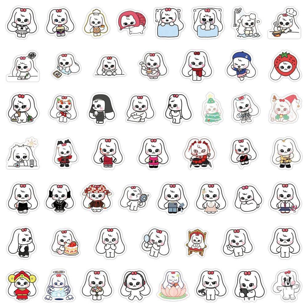 100 folhas Yuanying Animal plástico cereja cereja adesivos manual decoração diy papelaria telefone móvel Notebook adesiv