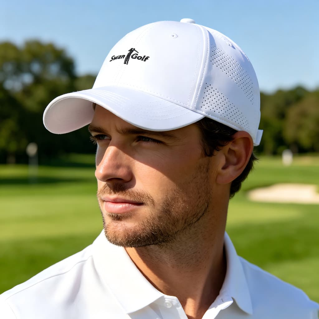 High-End masculino profissional protetor solar boné de golfe verão malha respirável chapéu de secagem rápida leve Casual