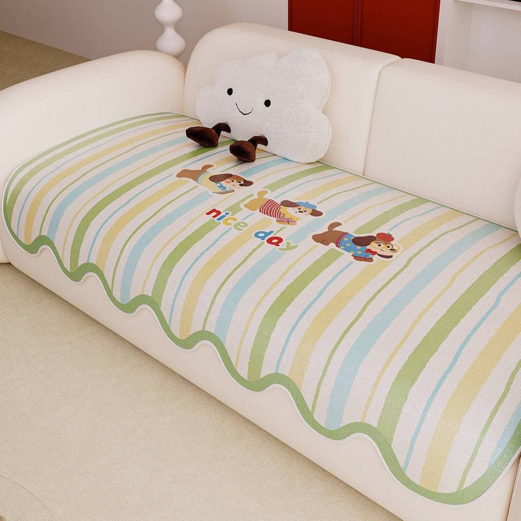 Novo estilo verão legal almofada antiderrapante sala de estar em linha legal tapete almofada estilo creme requintado ver