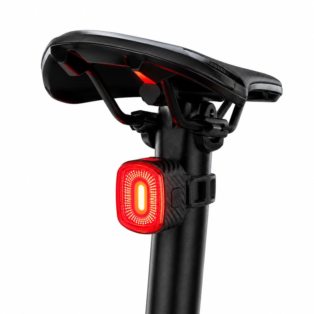 Lanterna Inteligente Bike Mtb Speed Brake Light Led Cob Luz Alto Brilho Sensor de Frenagem Rockbros Q2s