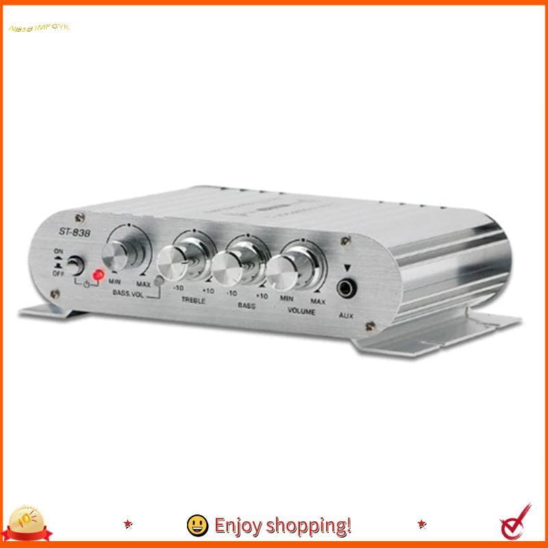Chengxingsischuanhai0 Mini Amplificador De Áudio Digital Para Carro , Luz Azul , Estéreo Home Theater , Clube , Festa ,