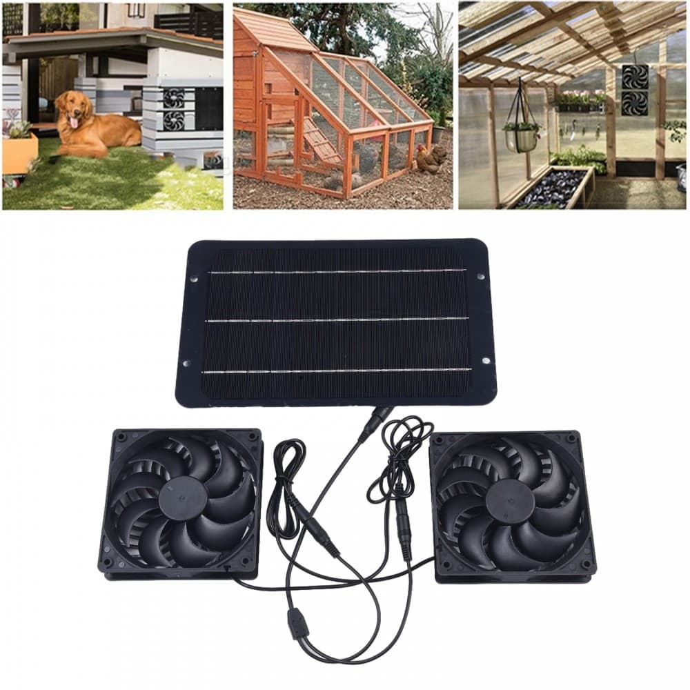 Ventilador Movido A Energia Solar Galinheiros Com Regulação De Temperatura Longevidade Treehouses