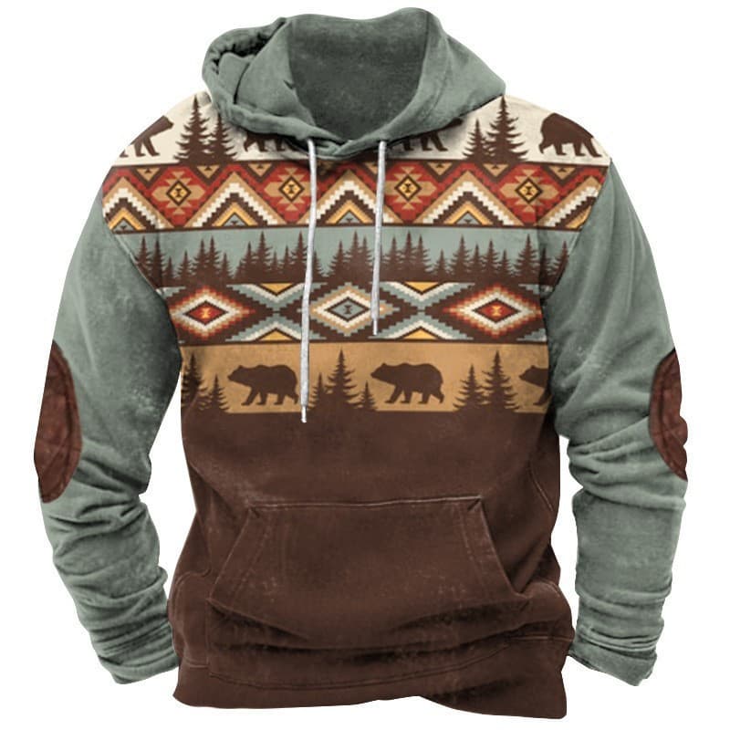 Moletom masculino com estampa 3D, estilo de moda urbana digital folgado europeu e americano, camisa com capuz moderna.