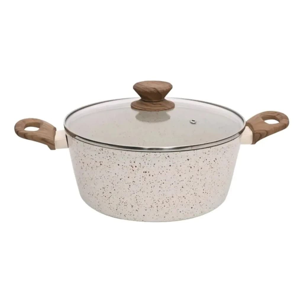 Caçarola Indução 20cm 2,2L Mármol Cook Cerâmica Ref:PS20CM Mimo Style