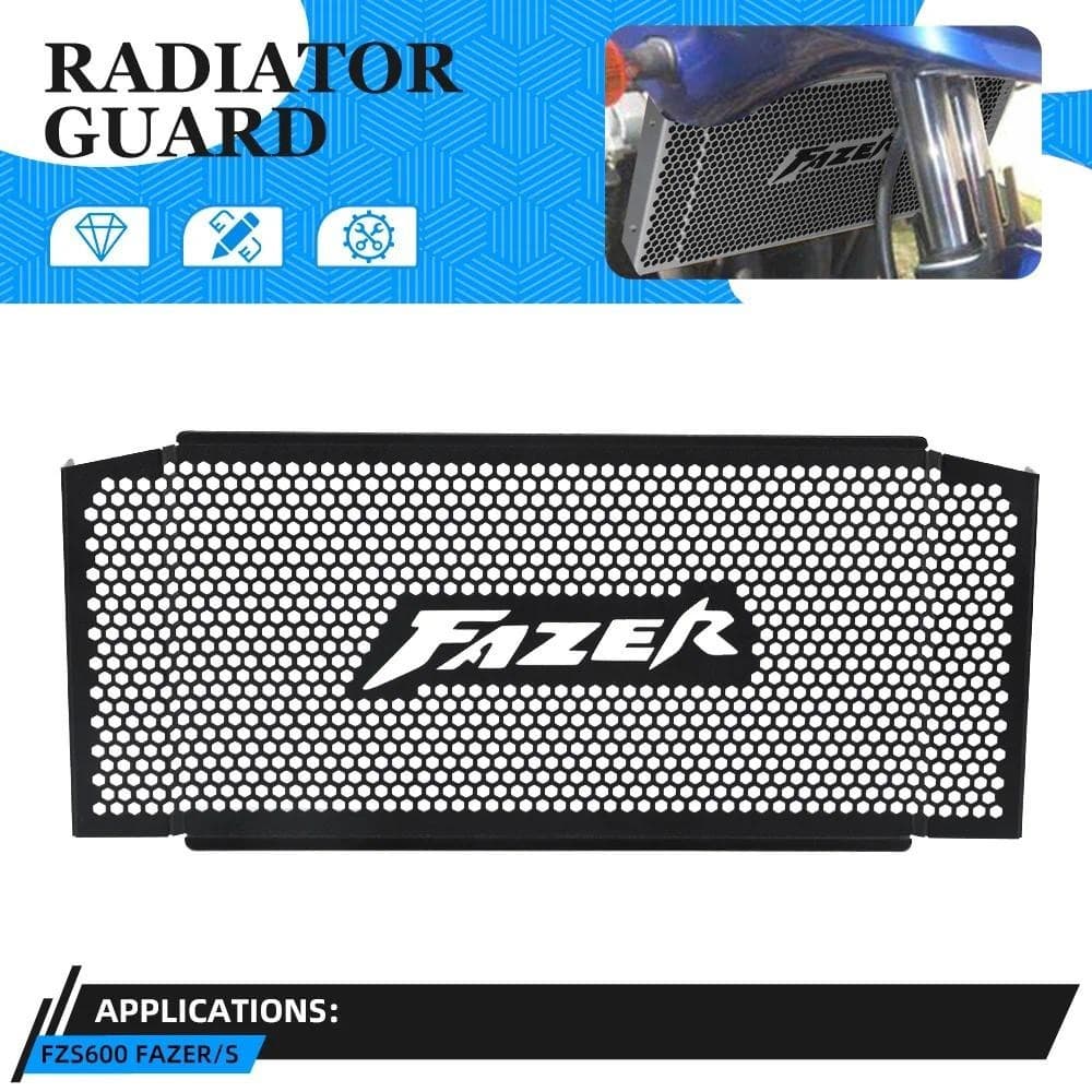 Para Yamaha FZS600 Fazer S FZS 600 1998-1999-2000-2001-2002-2003 Acessórios Da Motocicleta Grade Do Radiador Guarda Capa