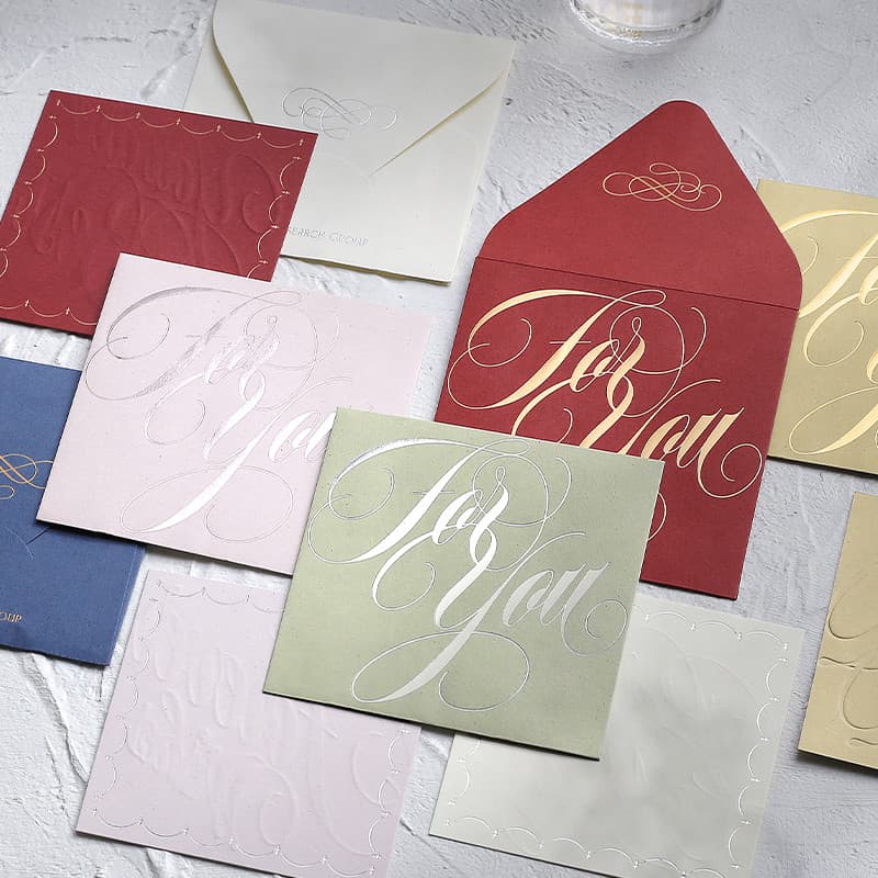 Instituto de pesquisa Cartões especiais de papel porque do seu nome Série de alto valor Simples Elegante Estilo minimali
