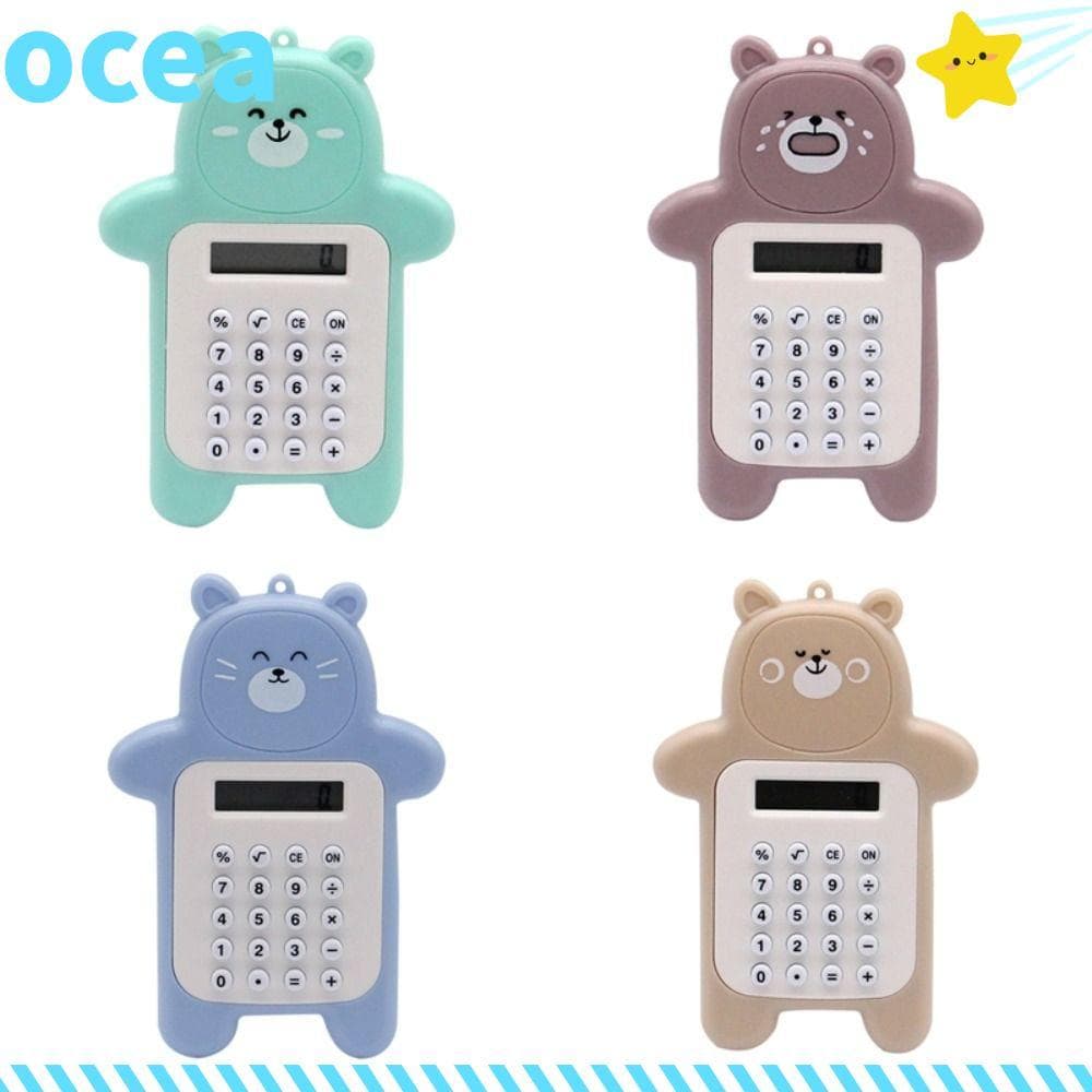 Mini Calculadora OCEA , Calculadoras Científicas Com Display De 8 Dígitos , De Estudante Em Formato De Urso