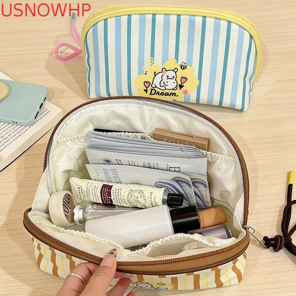 Bolsa De Armazenamento De Roupas Íntimas USNOWHP , Com Fecho De Zíper De Desenho Animado , Grande Capacidade