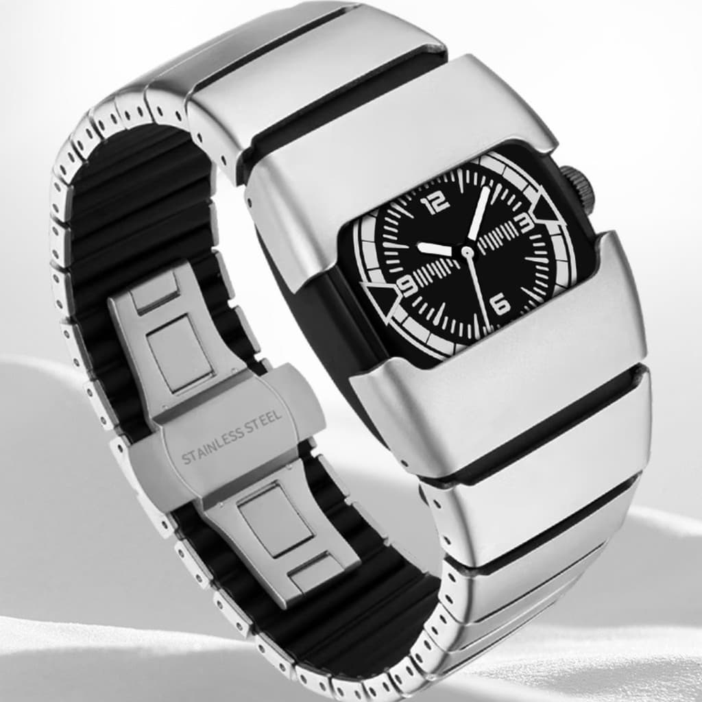 Novo estilo heterogêneo futuro sentido relógio masculino feminino na moda High-End sentido à prova dwaterproof água lumi