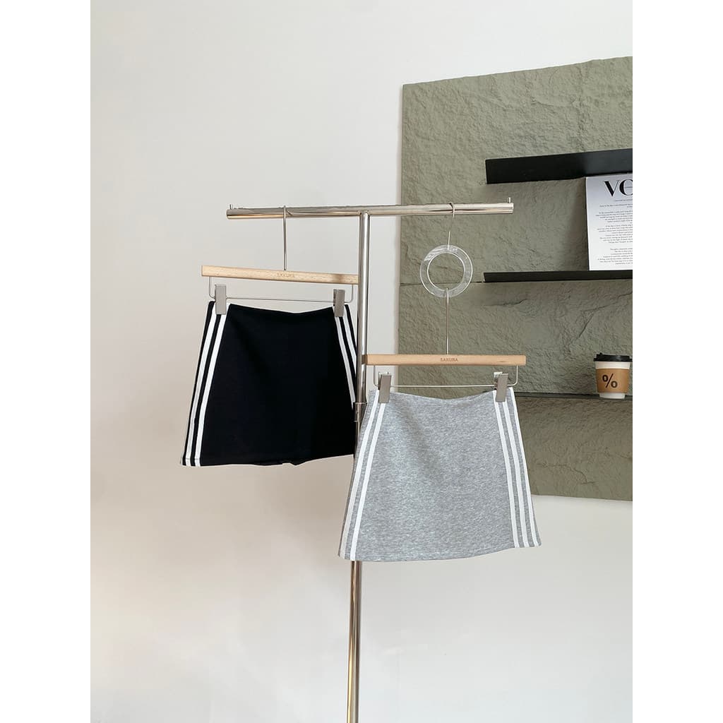2026 primavera novo estilo versão coreana Casual simples moda All-Match listrado saia capa cruz mais magro olhar A linha