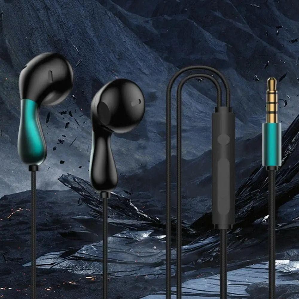 Fones De Ouvido Com Fio , Fone Estéreo Hifi Microfone HD Intra-Auricular , Elegantes De Redução De Ruído Tipo C E 3.5 Mm